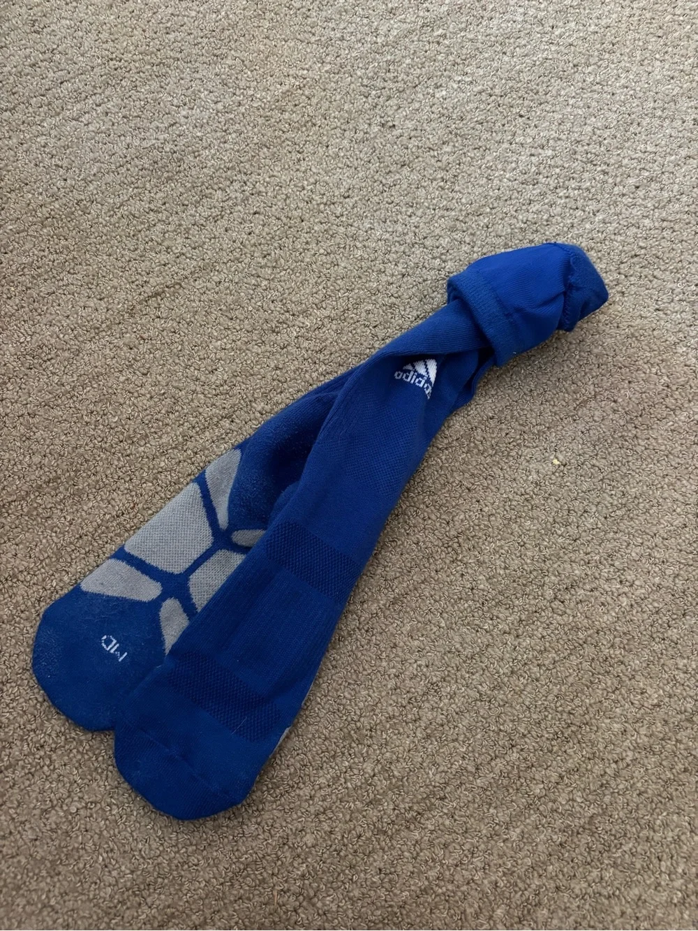 adidas Men's Athletic Crew Socks - Blue with Gray Accents